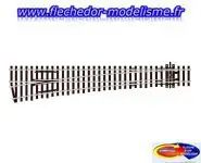 Aiguillage gauche 12° code 100 pol PECO