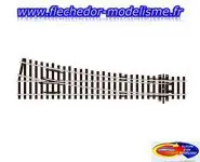 Aiguillage droit 12° code 100 pol. PECO