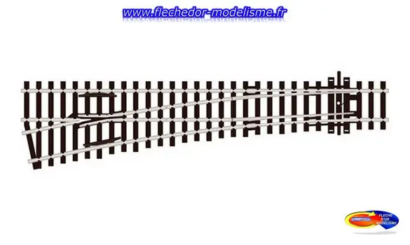 Aiguillage gauche 12° cod 100 pol. PECO