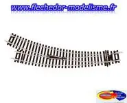 Aiguillage courbe droit 11°25 c100 PECO