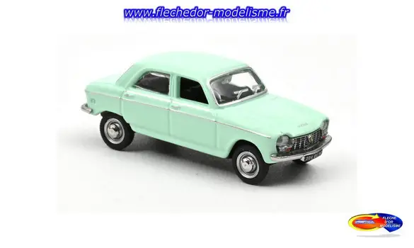 Peugeot 204 1966 vert-clair NOREV
