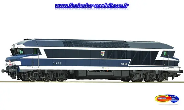 Loco. diesel CC 72030 SNCF son EpIV ROCO