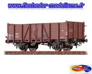 Wagon tombereau brun SNCF Ep.III BRAWA