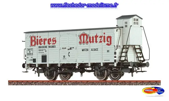Wagon couvert Bières Mutzig Ep.III BRAWA