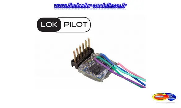 Décodeur MICRO LP V5 6p direct coudé ESU