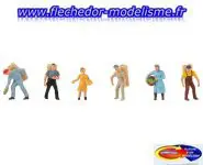 6 figurines pendant les vendanges FALLER