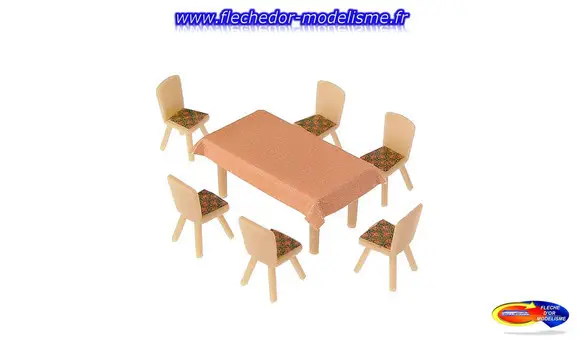 Boîte de 4 tables et 24 chaises FALLER