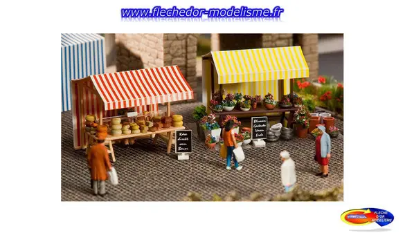 Stands de fleurs et de fromages FALLER