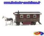 Roulotte avec cheval (cirque) ARTITEC