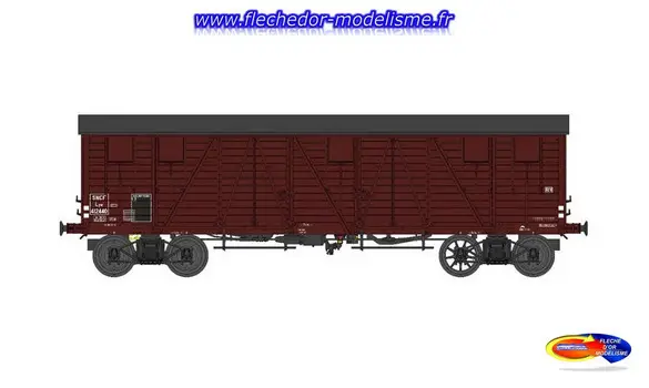 Wagon TP COUVERT 4p SNCF Ep.III B REE