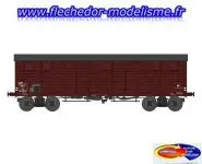 Wagon COUVERT 4p SNCF Ep.III B REE