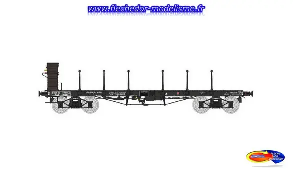 Wagon PLAT TP & guérite SNCF Ep.IIIA REE