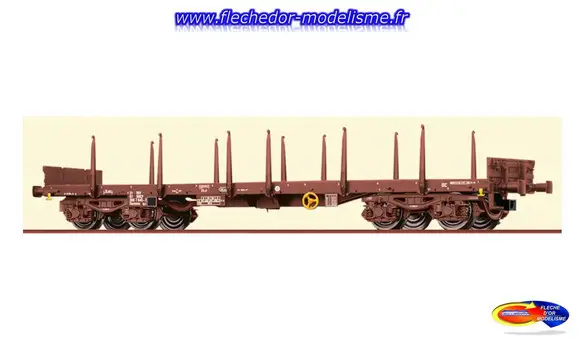 Wagon plat à bogies SNCF Ep.V BRAWA