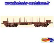 Wagon plat à bogies SNCF Ep.V BRAWA