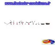 11 cigognes et 2 nids NOCH