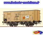 Wagon couvert G10 REI... DB EpIII BRAWA