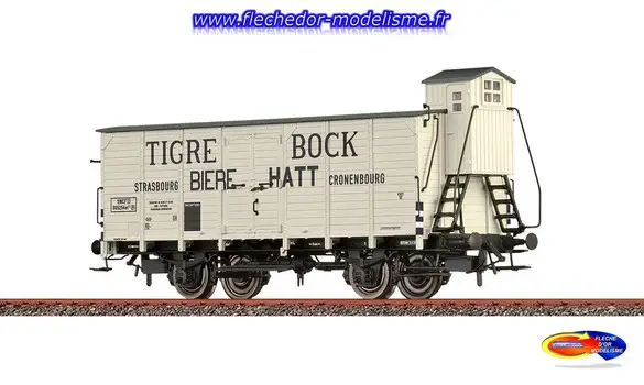 Wagon à bière Tigre Bock SNCF EpII BRAWA