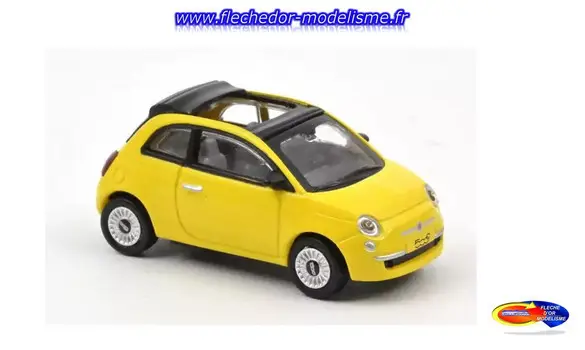 Fiat 500C 2009 jaune NOREV