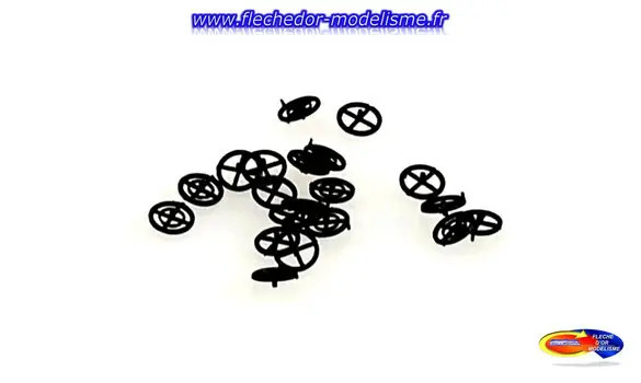 20 volants de freins noirs REE