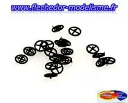 20 volants de freins noirs REE