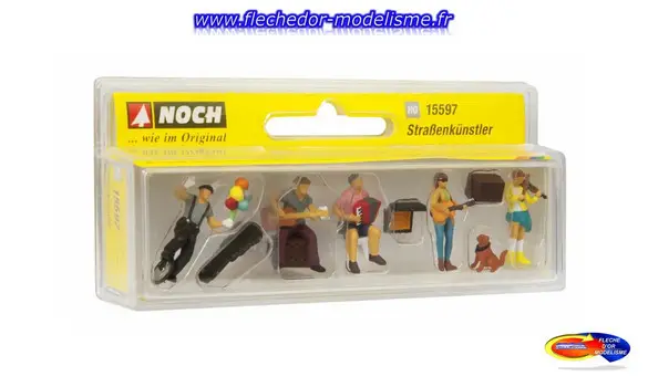 5 artistes de rues et accessoires NOCH