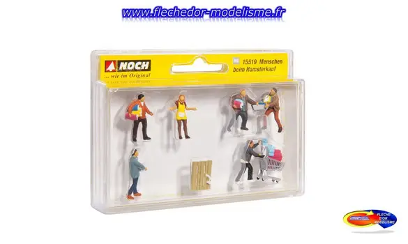 6 personnes en courses mode panique NOCH