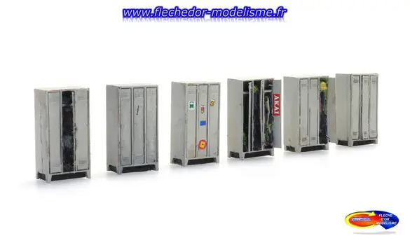 6 armoires casiers ARTITEC