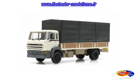 Camion DAF 1987 blanc et toile ARTITEC