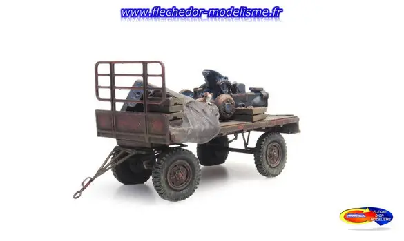 Chariot de foin chargé ARTITEC