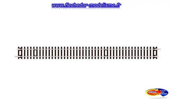 Rail droit rigide long. 335 mm PECO