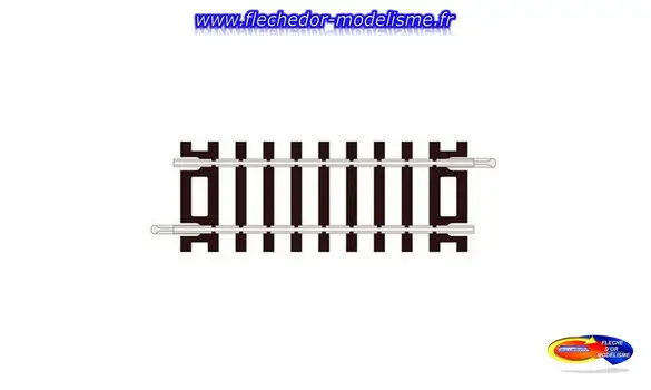 Rail droit court rigide long. 79 mm PECO