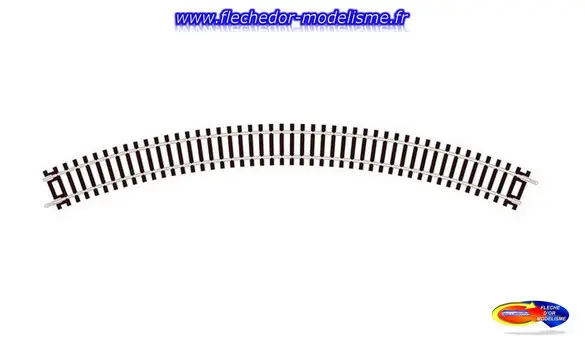 Rail courbe R2 45° ; 8 au cercle PECO