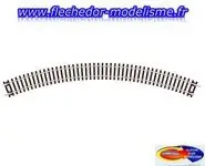 Rail courbe R2 45° ; 8 au cercle PECO