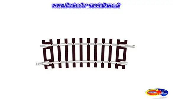 Rail courbe R2 11,25°; 32 au cercle PECO