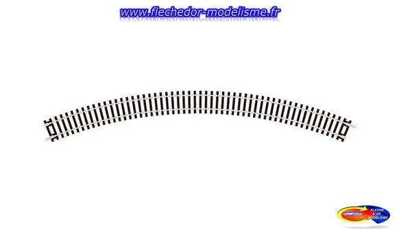 Rail courbe R3 45° ; 8 au cercle PECO