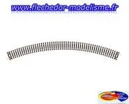 Rail courbe R3 45° ; 8 au cercle PECO