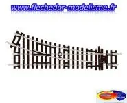 Aiguillage droit 22,5° code 100 PECO