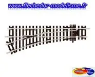 Aiguillage gauche 22,5° code 100 PECO