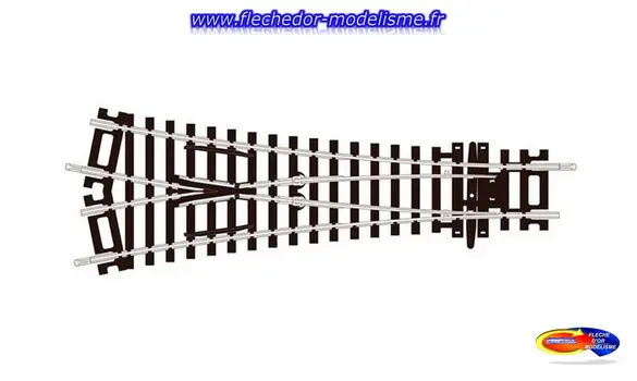 Aiguill. symétrique 11,25° 170 mm PECO