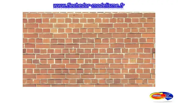 Feuille décoration Mur de briques NOCH