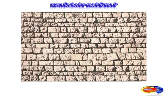 Feuille décoration pierre de taille NOCH