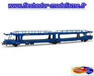 Wagon porte-auto. 3 essieux Ep IV JOUEF