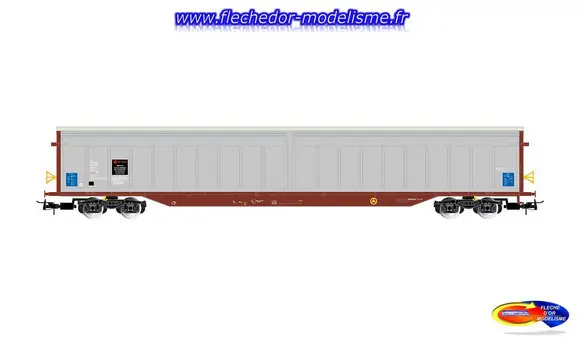 Wagon à parois coulis. SNCF Ep. VI JOUEF