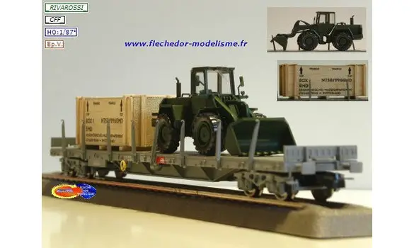Wagon plat des CFF Ep.IV RIVAROSSI