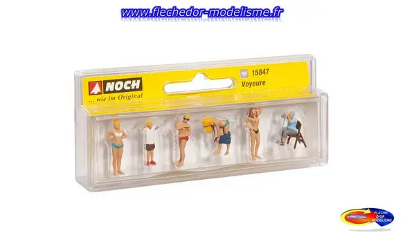 6 figurines "voyeurs" NOCH