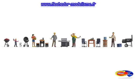 Figurines thématiques "Barbecue" NOCH