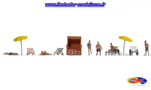 Figurines thématiques "Baignade" NOCH