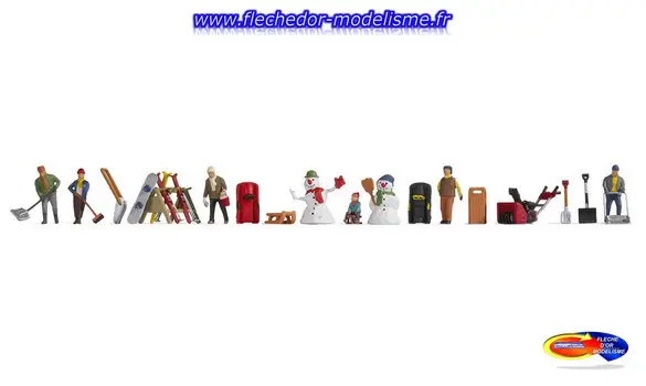 Figurines thématiques "En hiver" NOCH