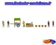 Figurines thématiques Stand fruits NOCH