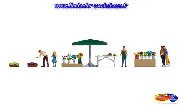 Figurines thématiques Stand fleurs NOCH